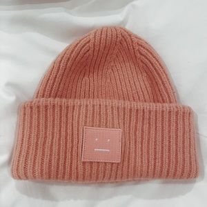 Acne Studios Face Logo Beanie